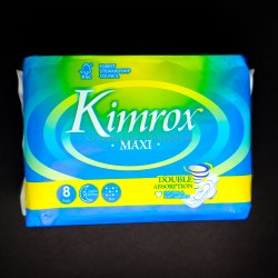 Перфорированные ночные прокладки Kimrox Anion Sanitary Maxi Pad Sponge Surface (33 см., 8 шт.) / арт. 229-8