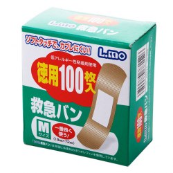 Лейкопластырь узкий "L-mo First Aid Van", 100 шт. (Япония) / арт. 228-49