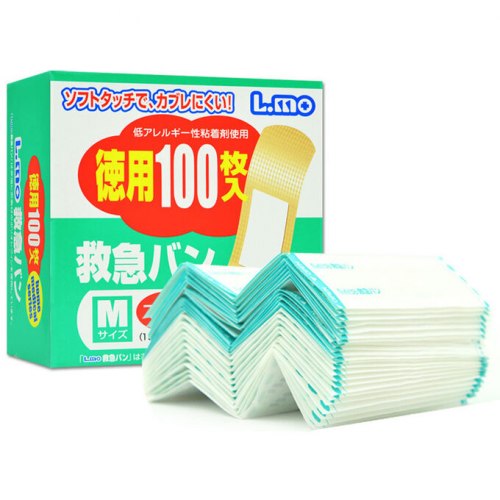 Лейкопластырь узкий "L-mo First Aid Van", 100 шт. (Япония) / арт. 228-49