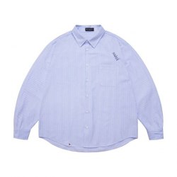Рубашка унисекс в полоску RUIIENRS x BLUEH 2024 +Size / арт. 255-11