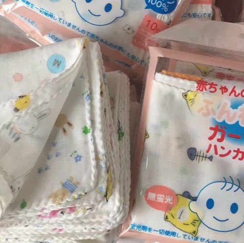 Набор мягких марлевых платочков для малышей (уп.10 шт., Япония) / арт. 265-76