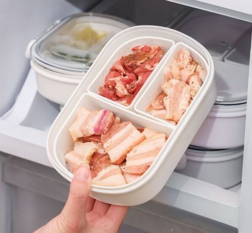 Ланч бокс обеденный 1400 мл. SP SAUCE с 3 отделениями (Япония) / арт. 277-102