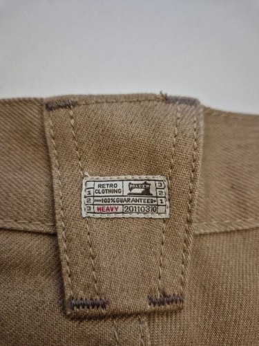 Джинсы из необработанного хлопка "Maden American retro" (рабочие плотные брюки) / арт. 277-147