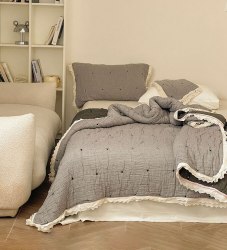 Комплект марлевый "Grey Cream Puff", 150*200 см. / арт. 279-16