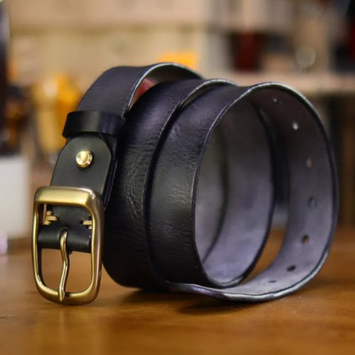 Кожаный ремень ручной работы / арт. 284-10