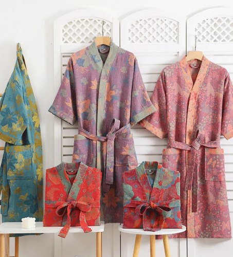 Халат хлопковый "Туманный рассвет" XL (унисекс) / арт. 286-10