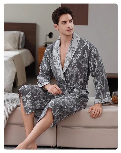 Халат хлопковый "Каменные джунгли" XL (унисекс) / арт. 286-13