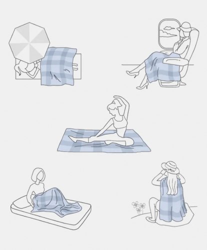 Плед из флиса "Хвойный лес", 200*230 см. / арт. 288-17