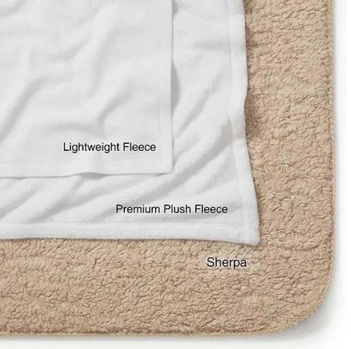 Плед из шерп-флиса двухслойный "Медовик", 200*230 см. / арт. 288-16