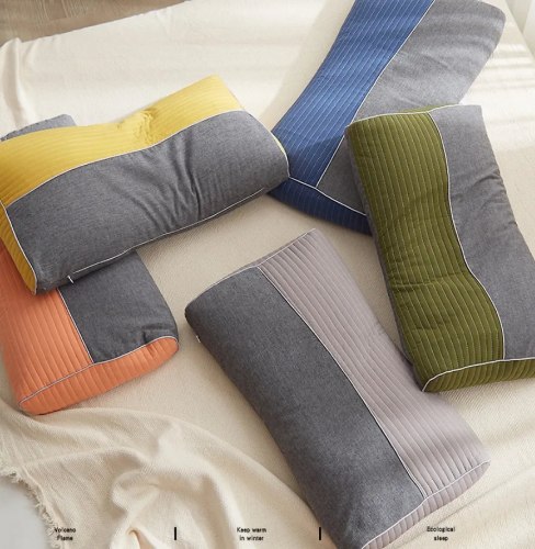 Подушка с наполнителем из гречневой лузги "Желтая" / арт. 288-24