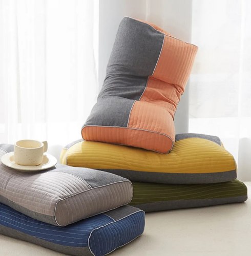 Подушка с наполнителем из гречневой лузги "Оранжевая" / арт. 288-25