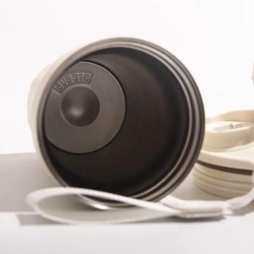 Стакан термос для кофе с клапаном и шнурком, 450 мл. (в ассортименте) / арт. 288-9