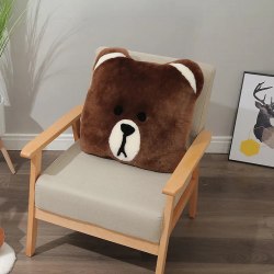 Подушка декоративная из овчины, 48*48 см. / арт. 286-59