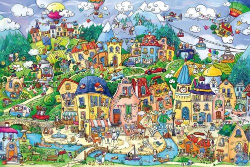 Пазл из 1000 деталей "Сказочный город" / арт. 288-85
