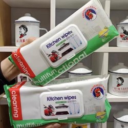 Кухонные влажные салфетки для уборки "Мультифункциональные", 80 шт. / арт. 289-72