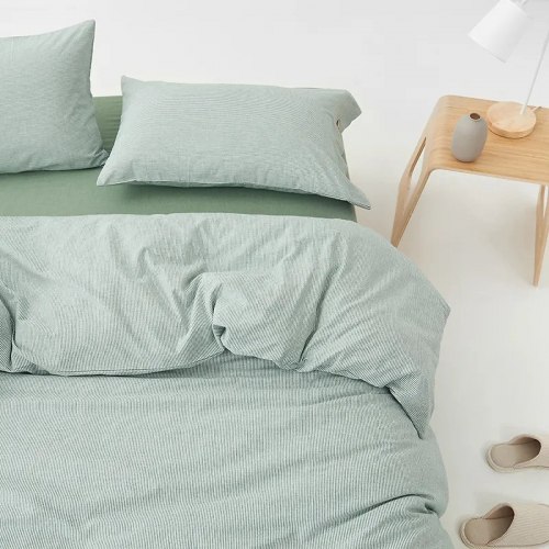 Хлопковое белье "Зеленая полоска" (Япония) 1.5/1.8 / арт. 289-6