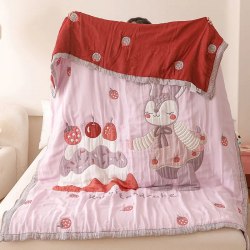 Марлевое хлопковое одеяло "День рождения", 150*200 см. / арт. 287-31