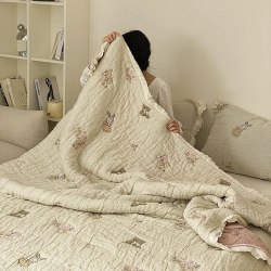 Комплект марлевый "Кролик и медвежонок", 150*200 см. / арт. 287-24