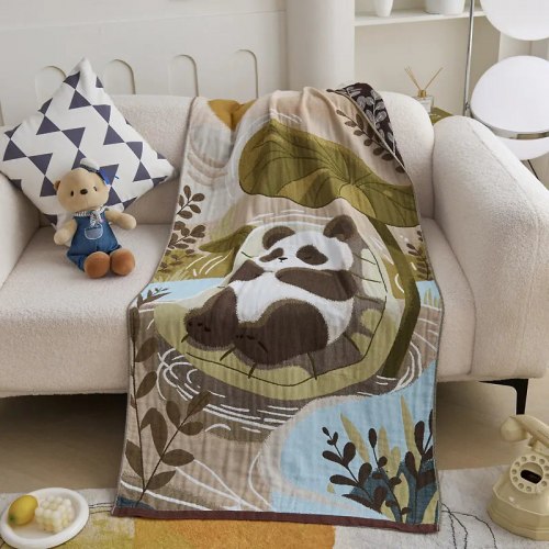 Плед полотенце из многослойной марли / арт. 289-37