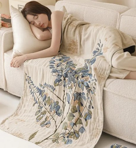 Плед полотенце из многослойной марли / арт. 287-65