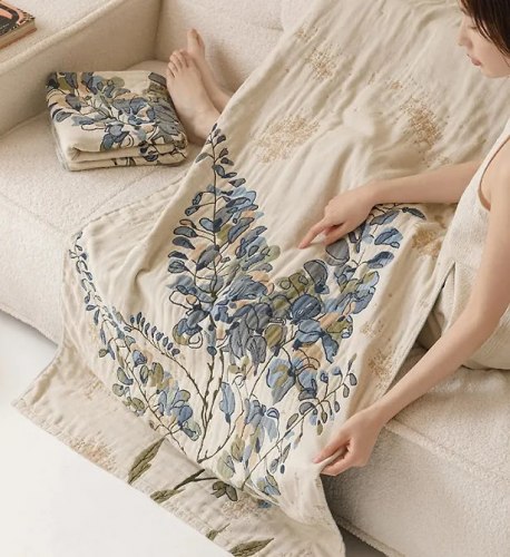 Плед полотенце из многослойной марли / арт. 287-65