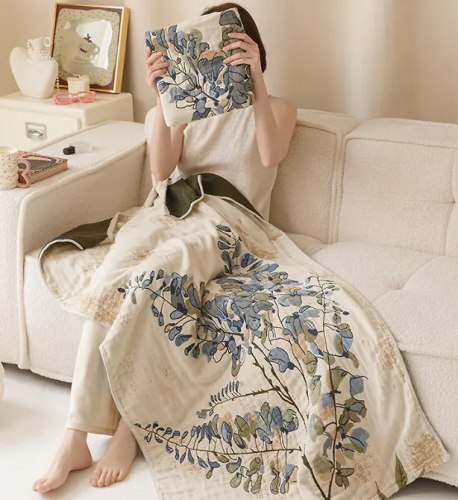 Плед полотенце из многослойной марли / арт. 287-65