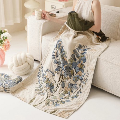 Плед полотенце из многослойной марли / арт. 287-65