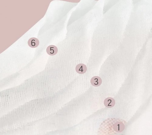 Салфетка марлевая с рисунком, 35*40 см. / арт. 287-90