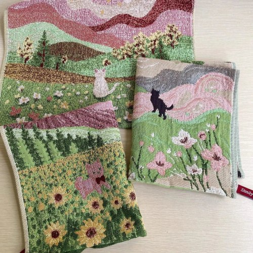 Салфетка марлевая с рисунком, 35*40 см. / арт. 287-90