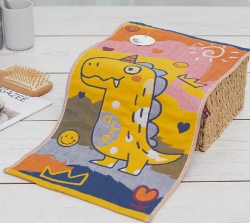 Салфетка марлевая с рисунком "Дино", 35*40 см. / арт. 287-91