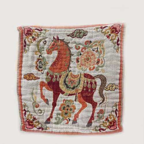 Салфетка марлевая с рисунком "Лошадь", 35*35 см. / арт. 287-94