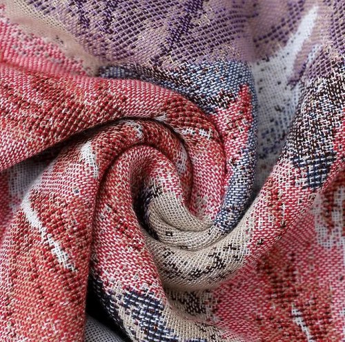 Салфетка марлевая с рисунком "Пионы и лаванда", 34*40 см. / арт. 287-102