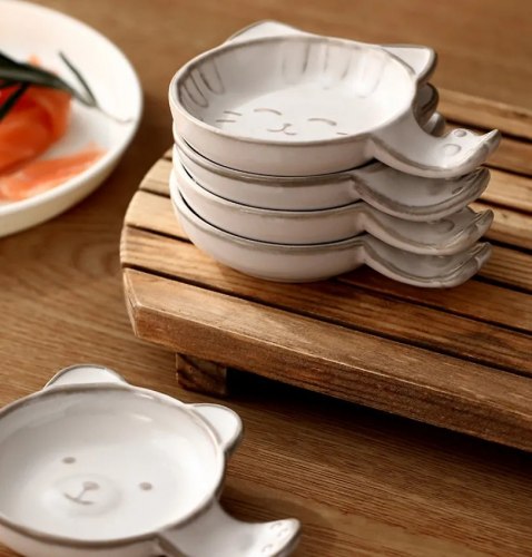 Тарелочка для соуса "Котенок" ФаСоЛа (Япония) / арт. 289-89