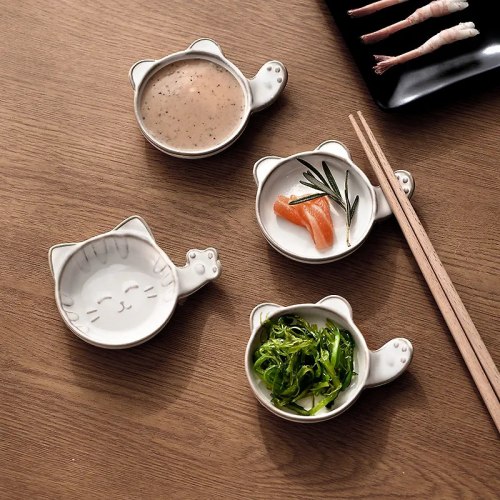 Тарелочка для соуса "Котенок" ФаСоЛа (Япония) / арт. 289-89