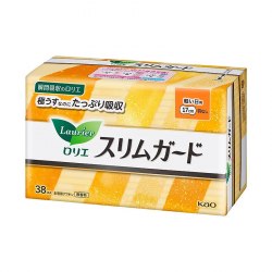 Прокладки хлопковые 17 см. Laurier Slim Guard (Лори Слим Гвард, 38 шт., Япония) / арт. 287-193