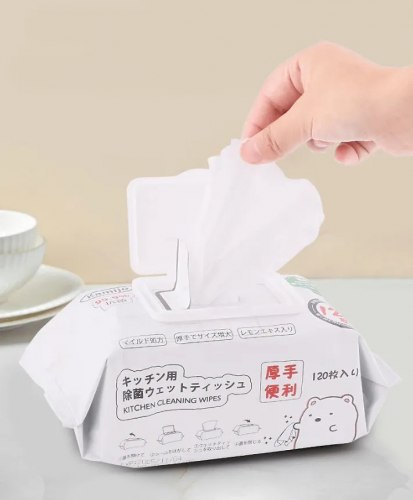 Кухонные влажные салфетки для уборки Камидзё, 120 шт. (Япония) / арт. 289-71