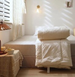 Одеяло шерстяное зимнее из 100% шерсти мериноса MUJI (220*240, Япония) / арт. 287-7