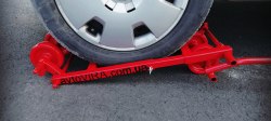 Подкатная тележка на полиамидных колесах с полиуретановым покрытием avtoVIRA RoCarr