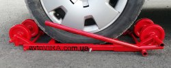 Подкатная тележка на полиамидных колесах с полиуретановым покрытием avtoVIRA RoCarr