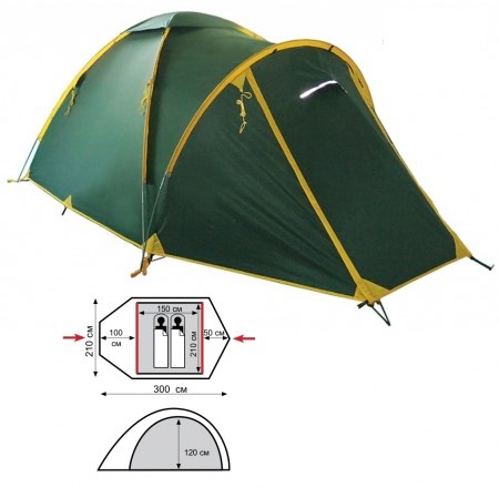 Палатка Tramp Space 2