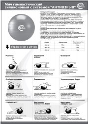 Мяч Lite Weights гимнастический с насосом 85 см 1868LW