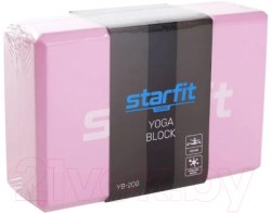 Блок StarFit для йоги мятный розовый