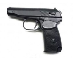 Тренировочный макет пистолета (цвет черный)