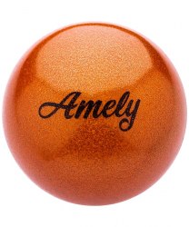 Мяч для художественной гимнастики 19 см,с насыщенными блестками AGB-103
