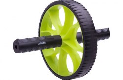 Ролик для пресса (зеленый/черный) STARFIT RL-103 гимнастическое колесо