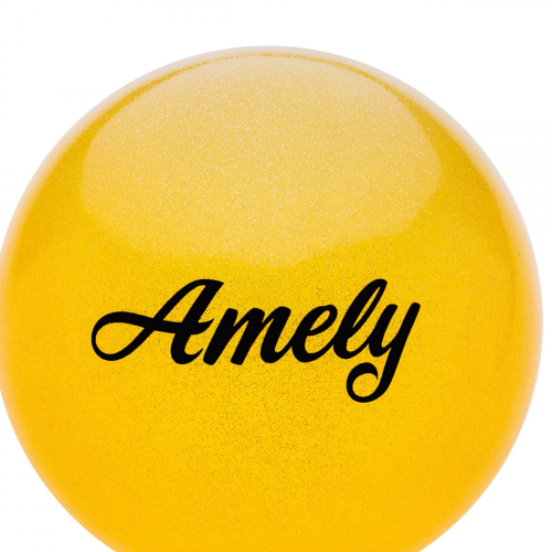 Мяч для художественной гимнастики Amely (19 см, 400 гр), AGB-101-19-OR РОССИЯ