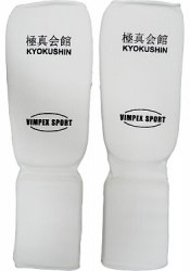 Защита ( ног) голень стопа Vimpex Sport красная белая 2730