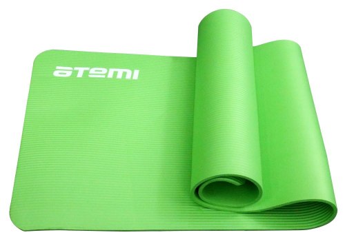 Коврик для йоги и фитнеса Atemi AYM05GN, NBR, 183x61x1,0 см, зелёный