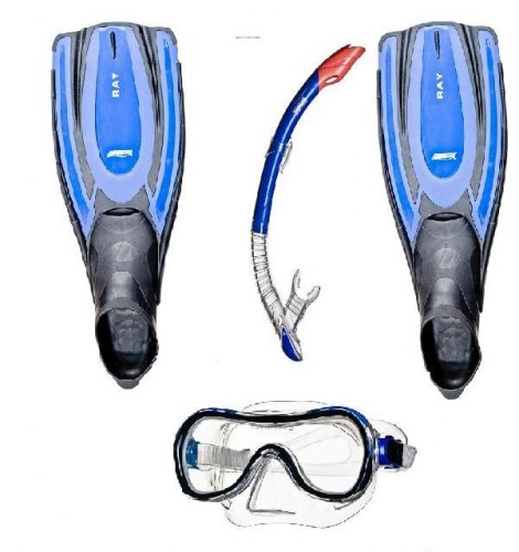 Комплект для плавания RAY ласты маска трубка р-р 40-41, 42-43