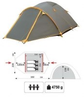 Палатка Tramp туристическая Lair 3